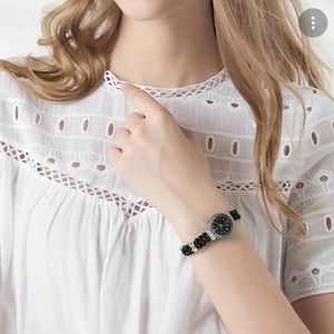 Zara Lace Eyelet White baby doll blouse size L